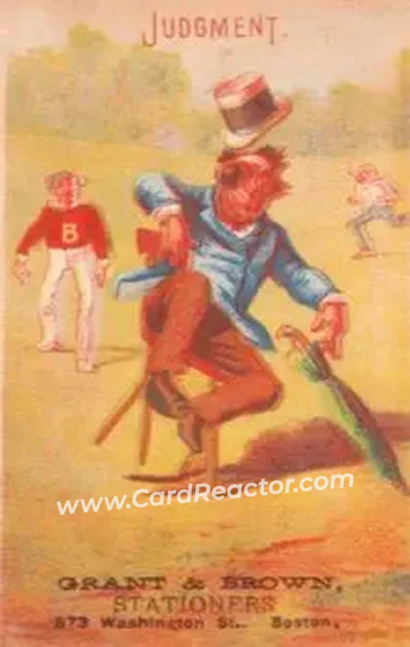 1878 Forbes Co. Baseball Comics (H804-6) #NNO Card #NNO