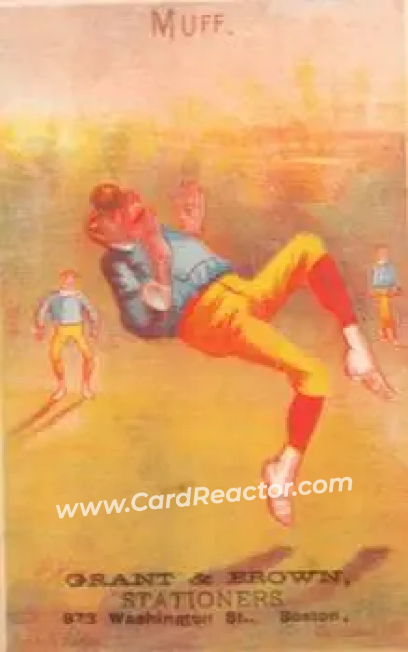 1878 Forbes Co. Baseball Comics (H804-6) #NNO Card #NNO