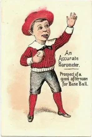 1880 An Accurate Barometer Series Baseball Comics (H804-38) #NNO Card #NNO