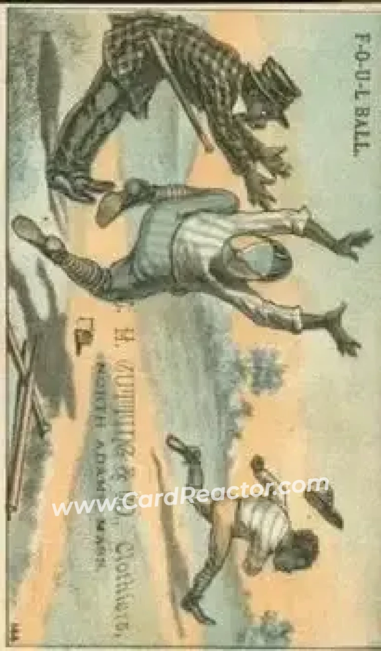 1880 Black Players Baseball Comics (H804-5) #NNO Card #NNO