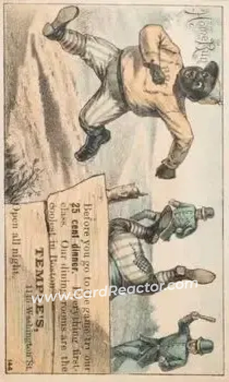 1880 Black Players Baseball Comics (H804-5) #NNO Card #NNO