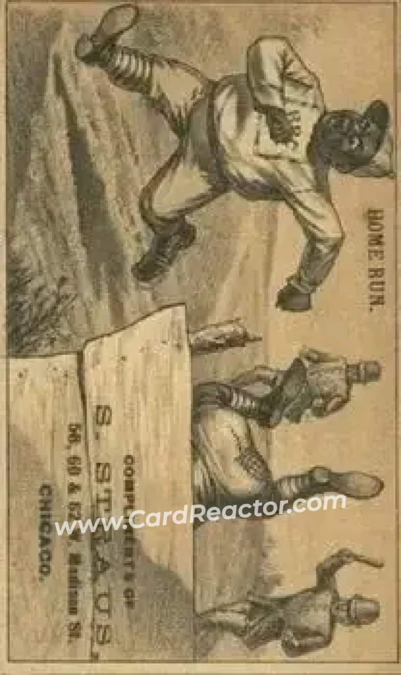 1880 Black Players Baseball Comics (H804-5) #NNO Card #NNO