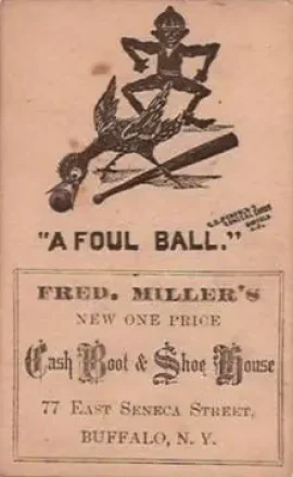 1880 C. C. Penfold's Comical Cards Series Baseball Comics (H804-40) #NNO Card #NNO