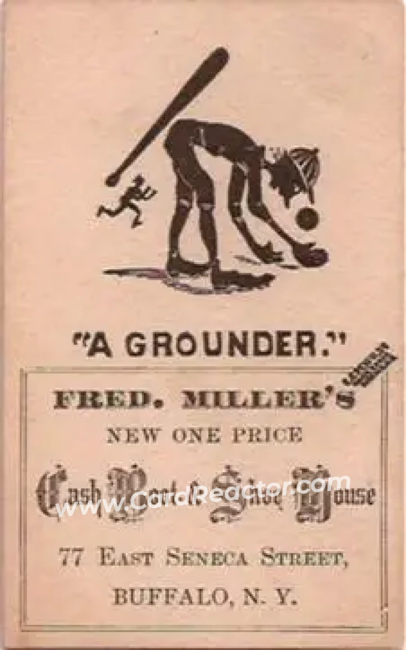 1880 C. C. Penfold's Comical Cards Series Baseball Comics (H804-40) #NNO Card #NNO