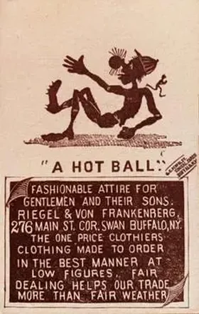 1880 C. C. Penfold's Comical Cards Series Baseball Comics (H804-40) #NNO - Card #NNO