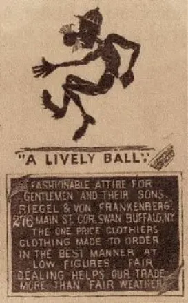 1880 C. C. Penfold's Comical Cards Series Baseball Comics (H804-40) feature card