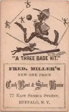 1880 C. C. Penfold's Comical Cards Series Baseball Comics (H804-40) #NNO - Card #NNO