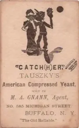 1880 C. C. Penfold's Comical Cards Series Baseball Comics (H804-40) #NNO - Card #NNO