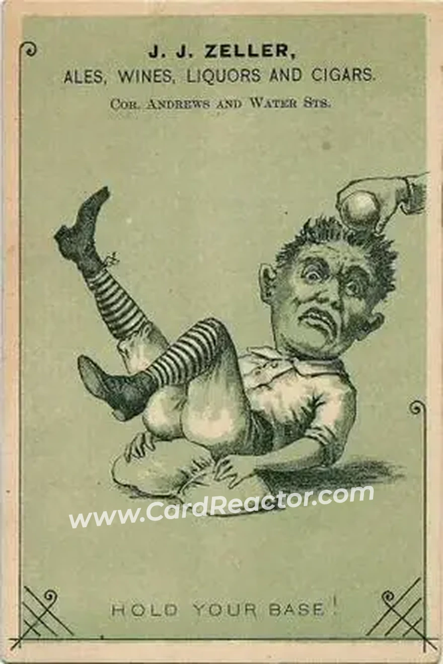 1880 Corner Clefs Baseball Comics (H804-10) #NNO Card #NNO