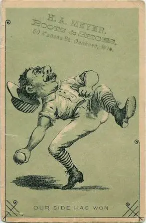 1880 Corner Clefs Baseball Comics (H804-10) #NNO - Won. - Front