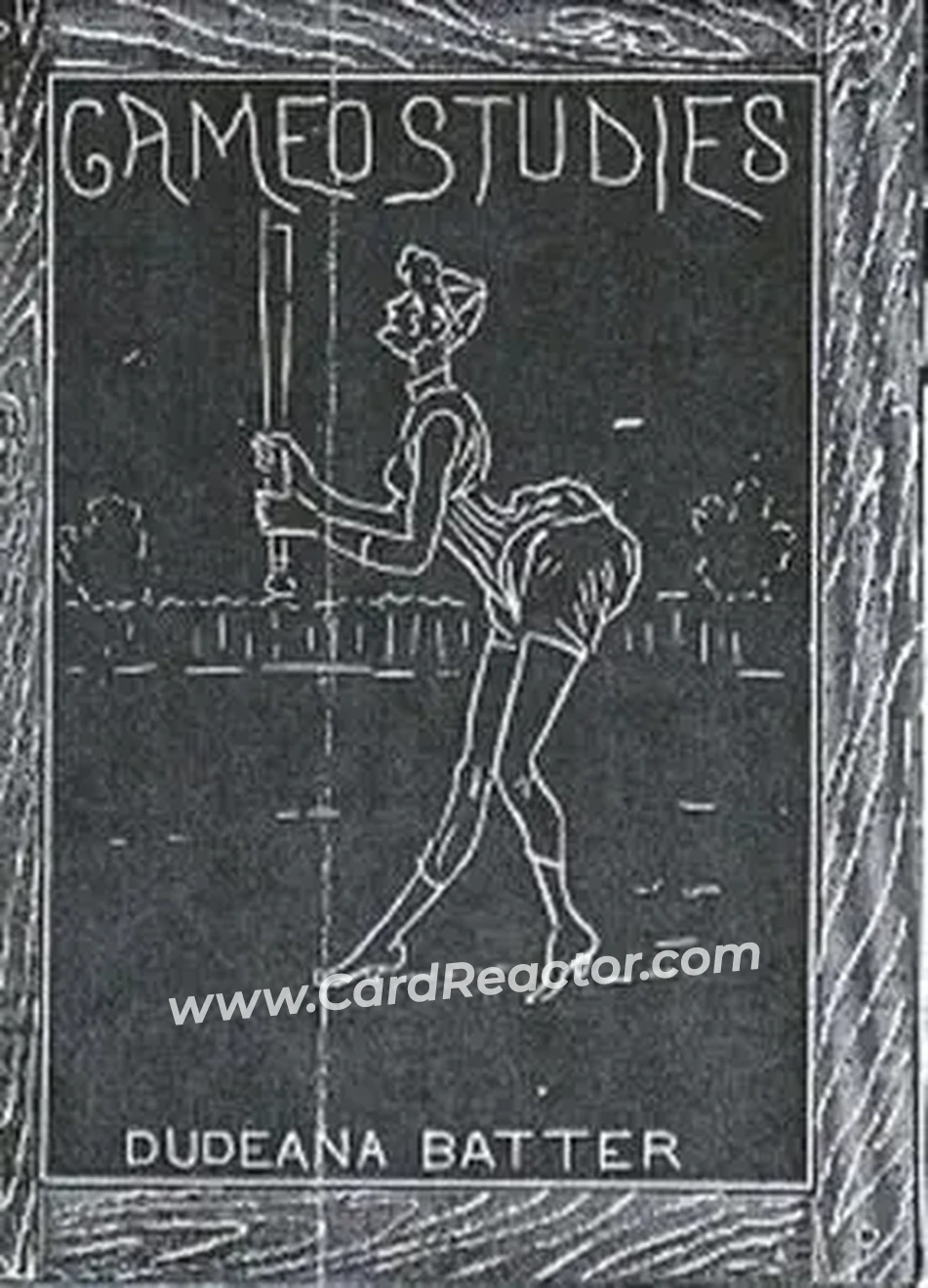 1880 Duke's Cigarettes Cameo Studies Baseball Comics (H804-39) #NNO Card #NNO
