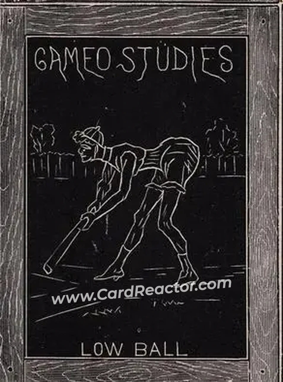1880 Duke's Cigarettes Cameo Studies Baseball Comics (H804-39) #NNO Card #NNO