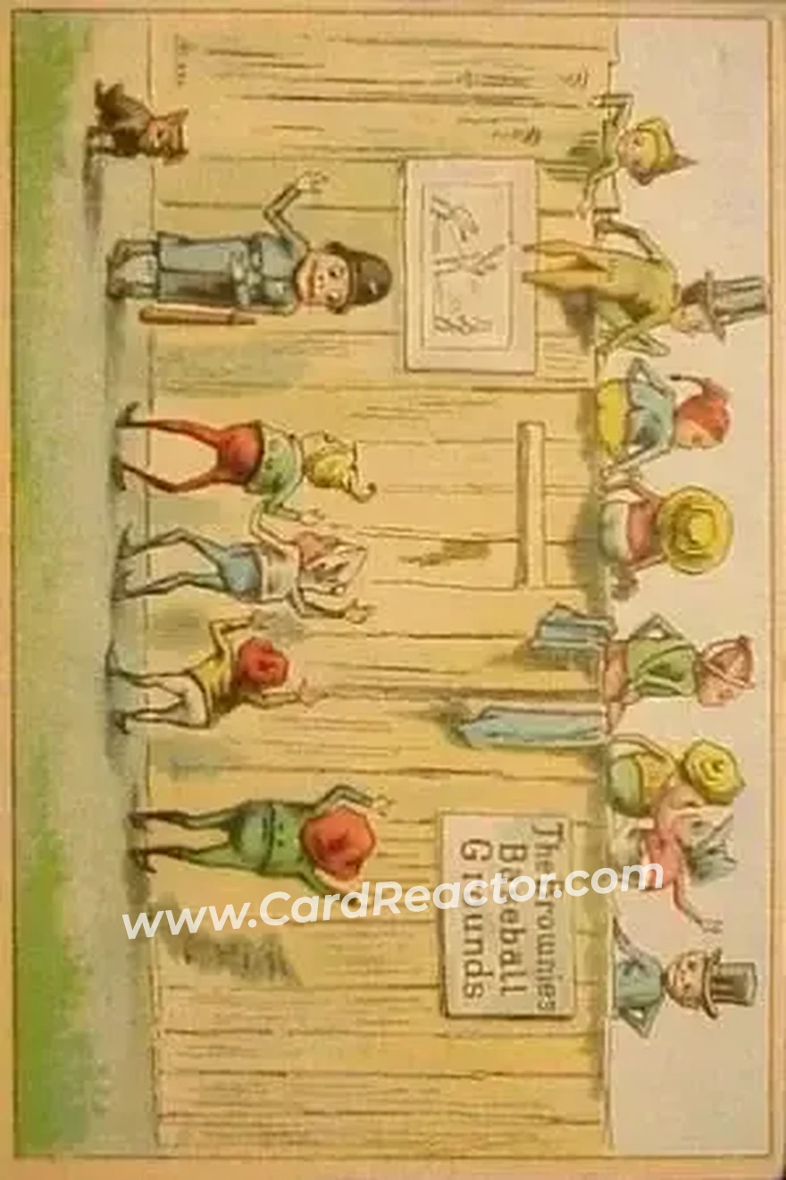 1880 Horizontal Brownies Baseball Comics (H804-19) #NNO Card #NNO