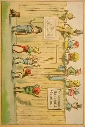1880 Horizontal Brownies Baseball Comics (H804-19) #NNO Card #NNO