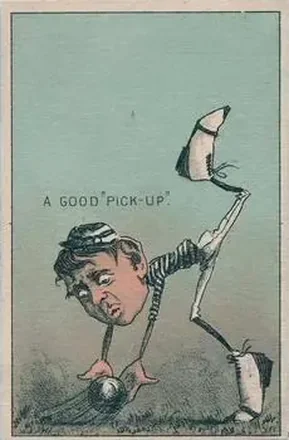 1880 J.T. Keefe Big White Shoes Baseball Comics (H804-14) #NNO Card #NNO