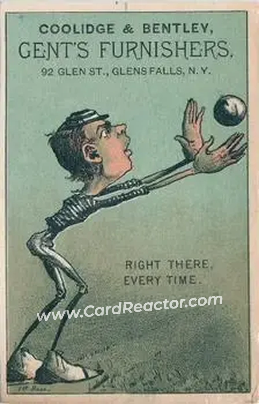 1880 J.T. Keefe Big White Shoes Baseball Comics (H804-14) #NNO Card #NNO
