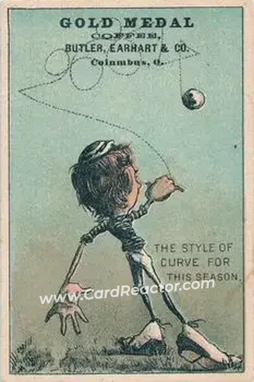 1880 J.T. Keefe Big White Shoes Baseball Comics (H804-14) #NNO Card #NNO