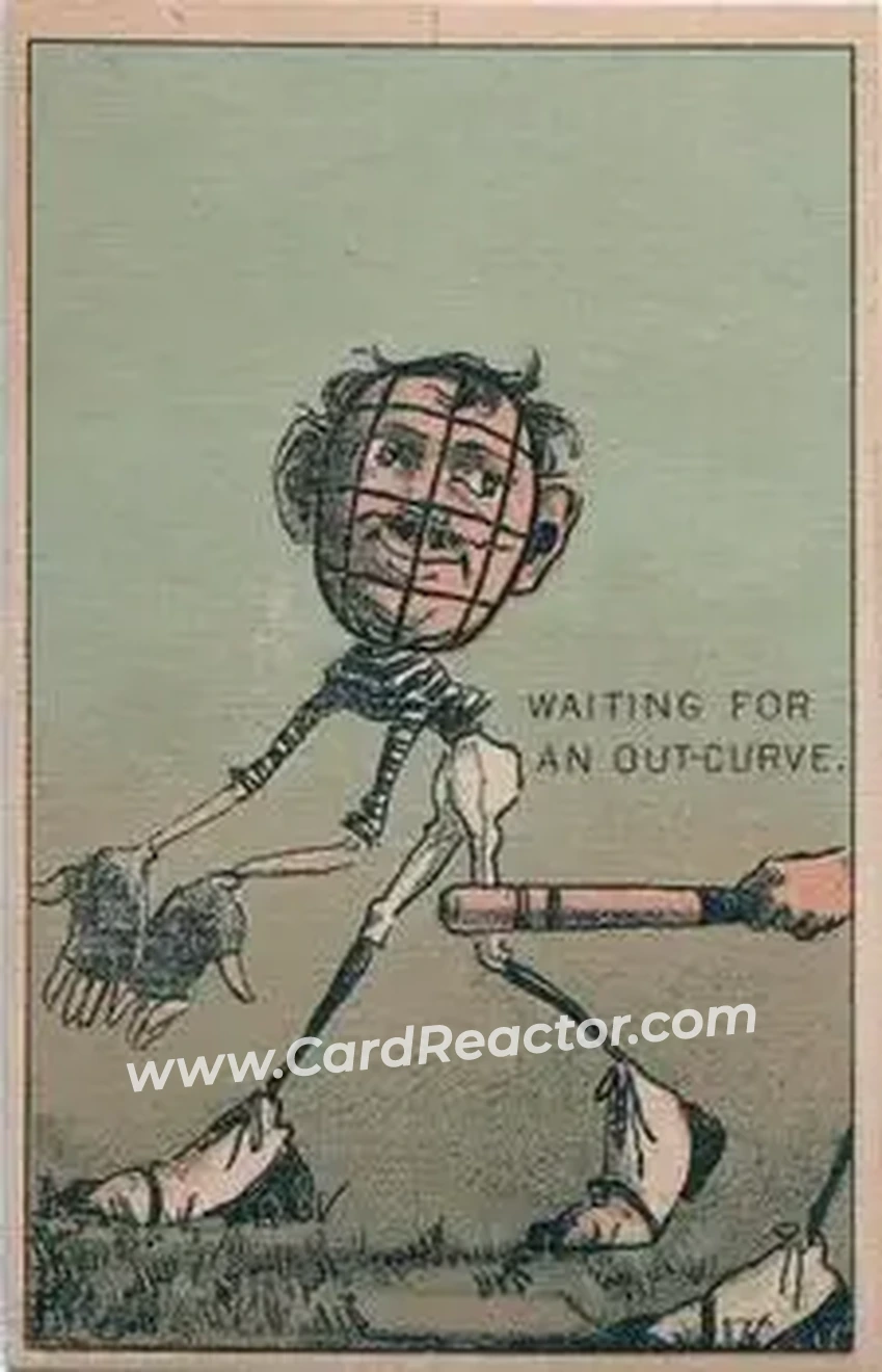 1880 J.T. Keefe Big White Shoes Baseball Comics (H804-14) #NNO Card #NNO