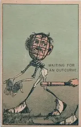 1880 J.T. Keefe Big White Shoes Baseball Comics (H804-14) #NNO Card #NNO