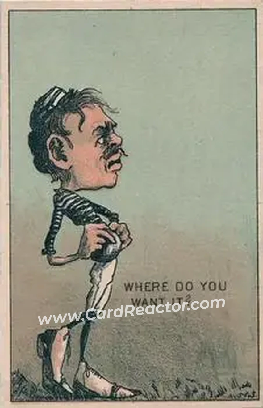 1880 J.T. Keefe Big White Shoes Baseball Comics (H804-14) #NNO Card #NNO