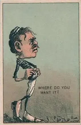 1880 J.T. Keefe Big White Shoes Baseball Comics (H804-14) #NNO Card #NNO