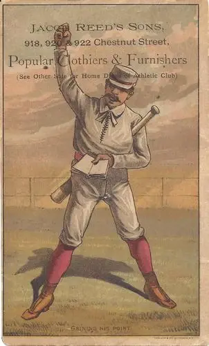 1880 Jacob Reed's Sons Baseball Comics (H804-42) #NNO - Point - Front