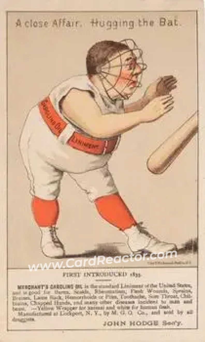 1880 Merchant's Gargling Oil Baseball Comics (H804-7) #NNO - Bat. - Front