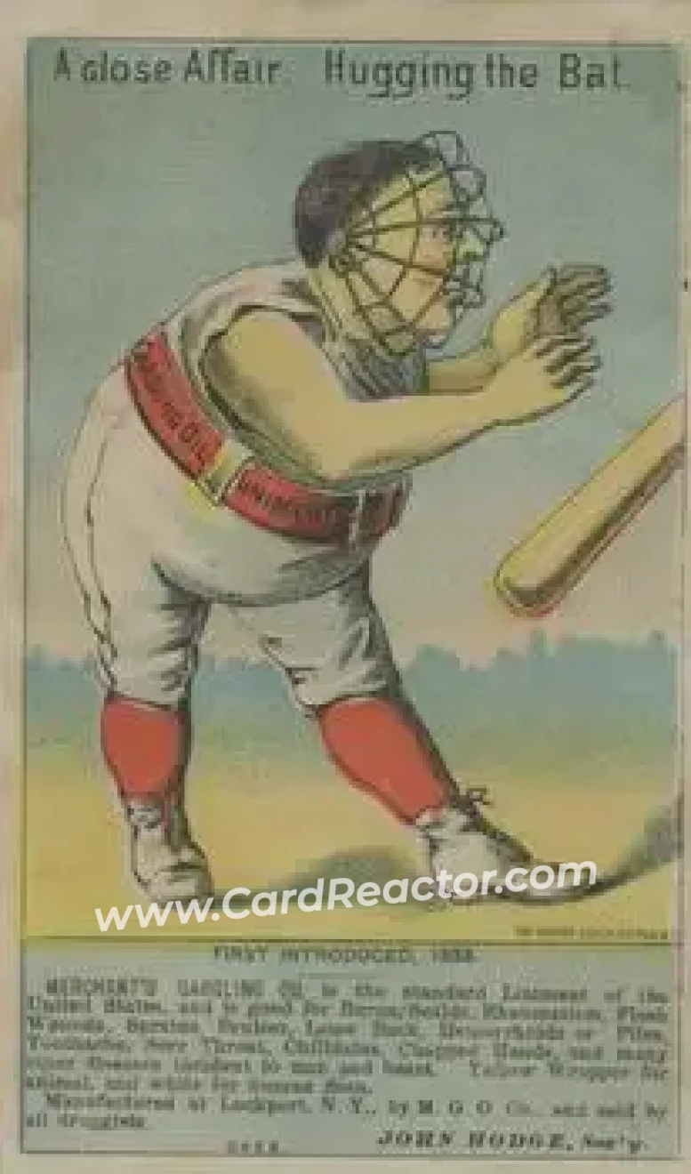 1880 Merchant's Gargling Oil Baseball Comics (H804-7) #NNO - Bat. - Front