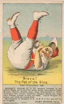 1880 Merchant's Gargling Oil Baseball Comics (H804-7) #NNO - Card #NNO