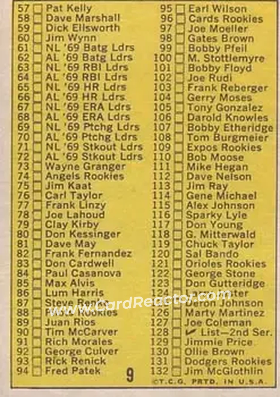 Back of Card #9