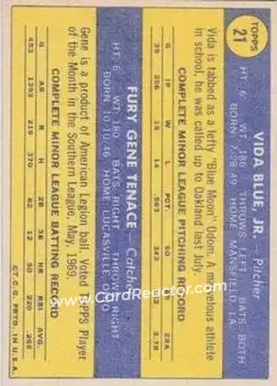 Back of Card #21