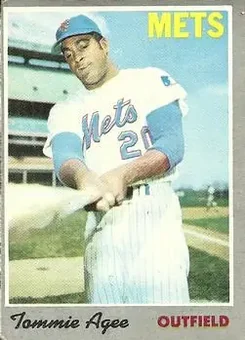1970 Topps #50 - Tommie Agee - New York Mets