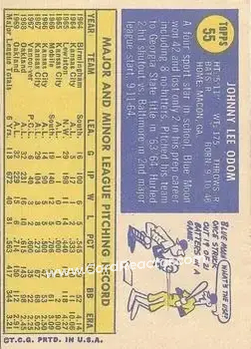 Back of Johnny Odom