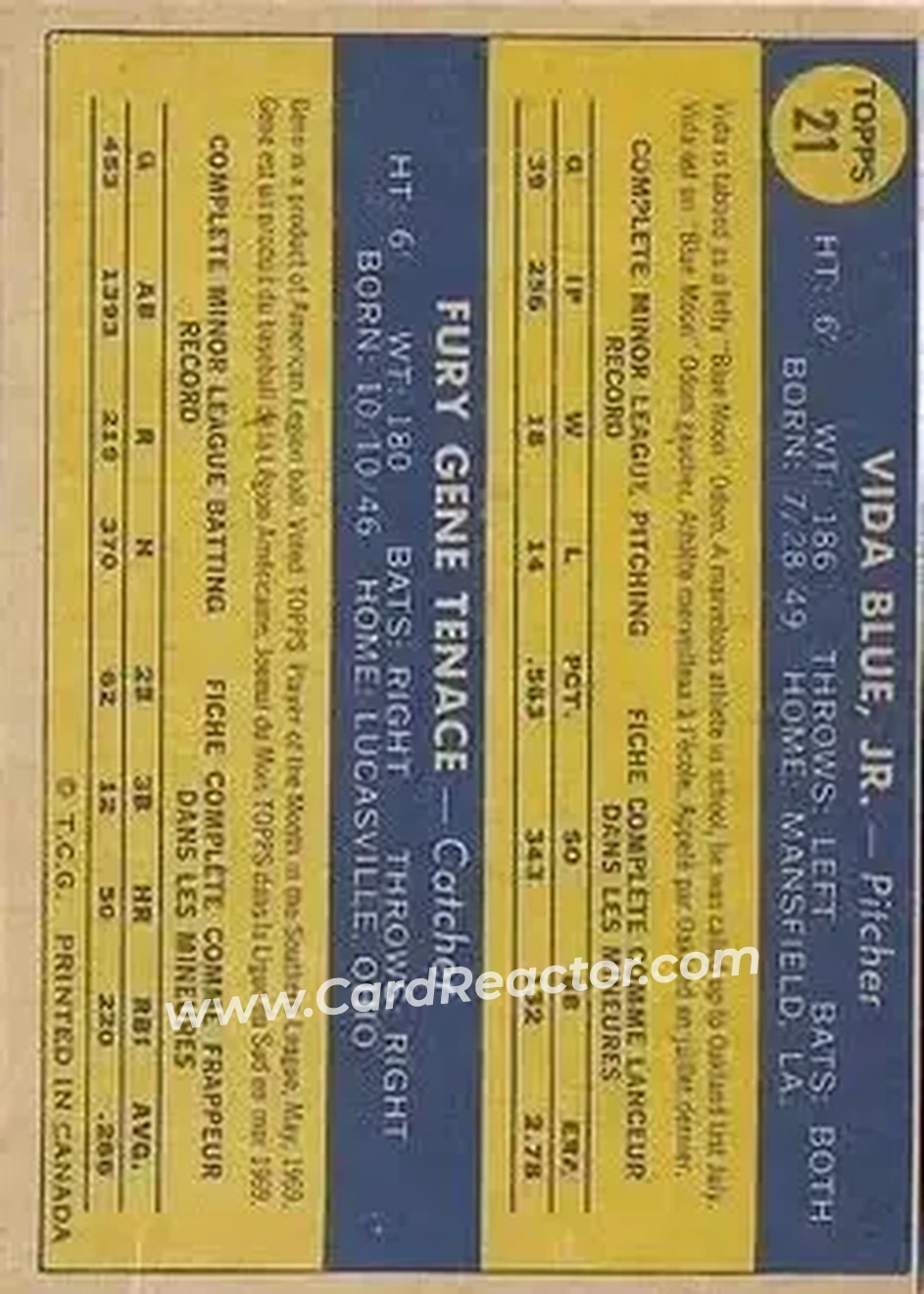Back of Card #21