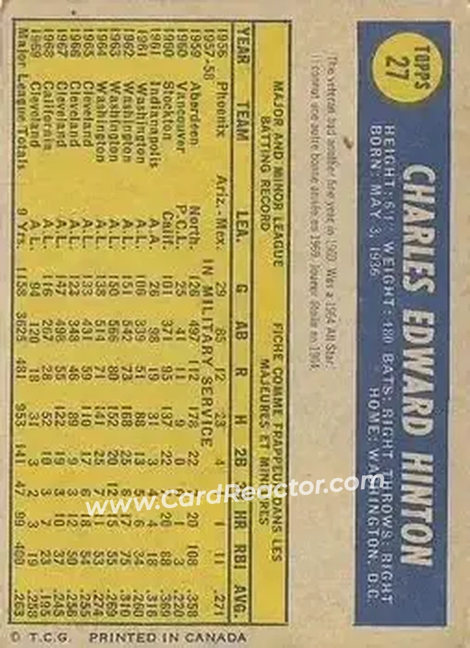 Back of Chuck Hinton