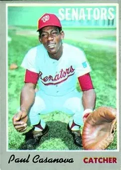 1970 Topps #84 - Paul Casanova - Washington Senators 1970 Topps #84 - Paul Casanova - Washington Senators