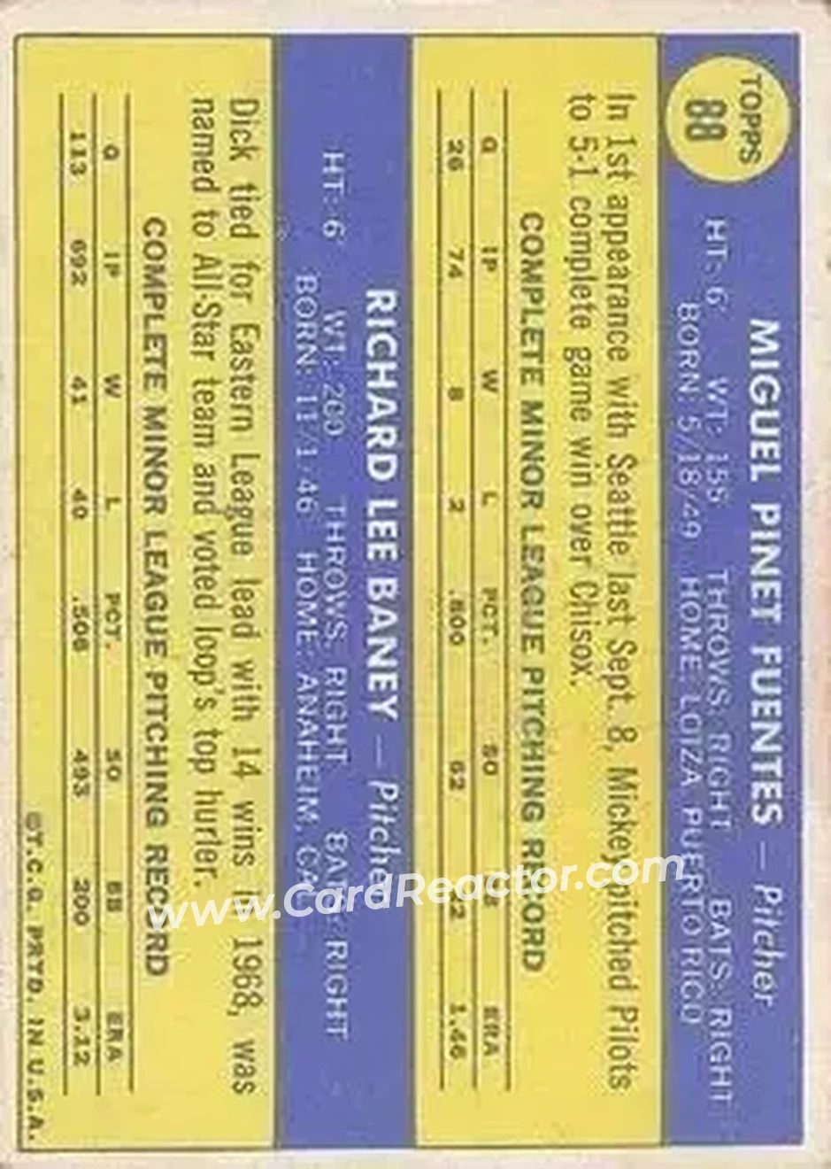 Back of Card #88