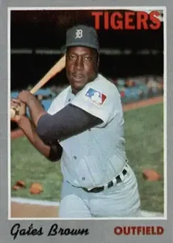 1970 Topps #98 - Gates Brown - Detroit Tigers
