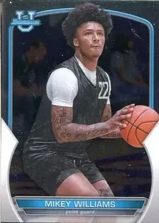 2022-23 Bowman University Chrome #3 Mikey Williams