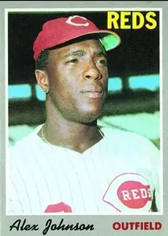1970 Topps #115 - Alex Johnson - Cincinnati Reds