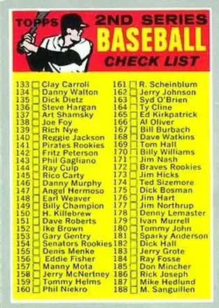 1970 Topps #128 Card #128