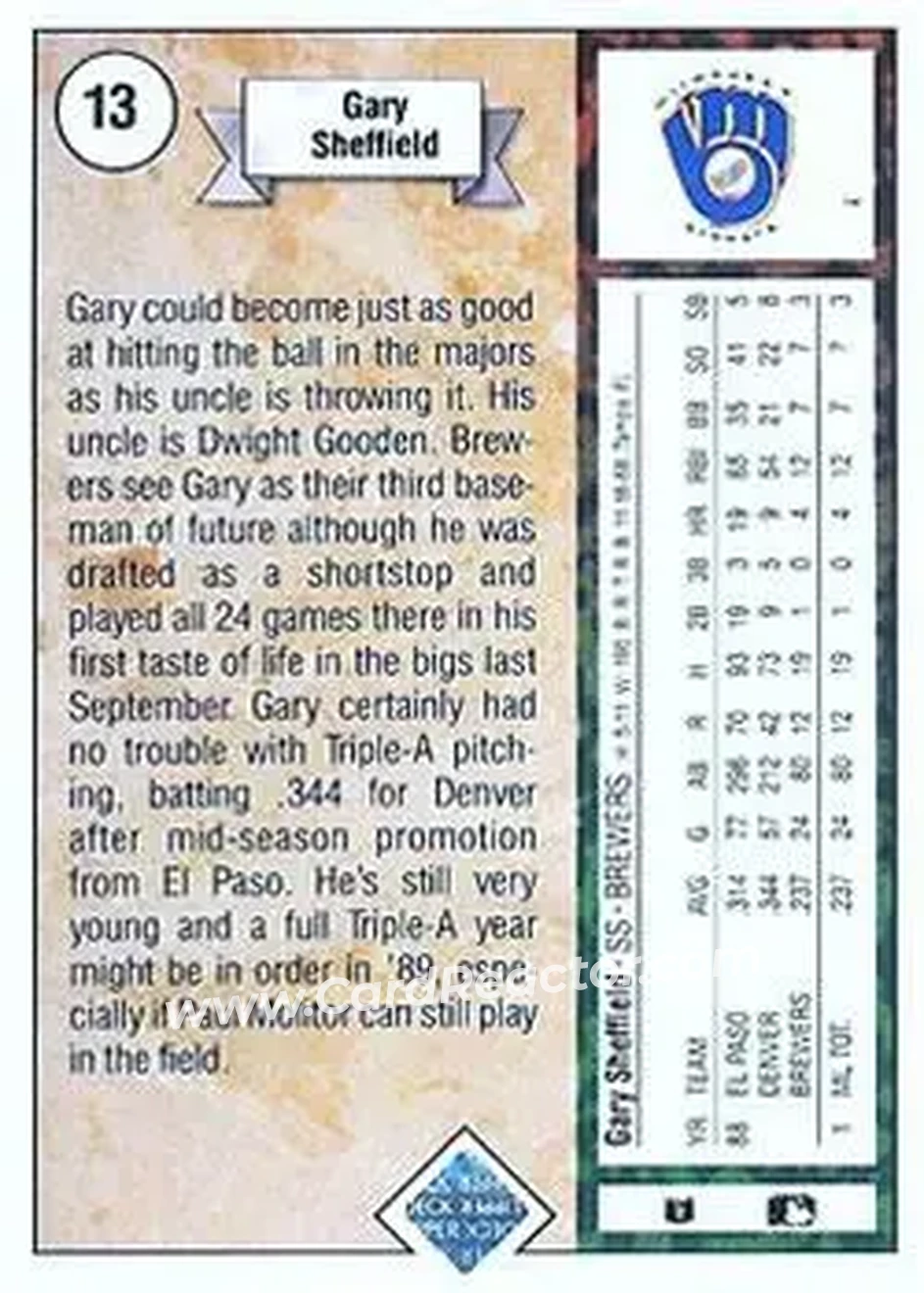 Back of Gary Sheffield