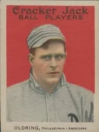 1914 Cracker Jack (E145) #8 Rube Oldring