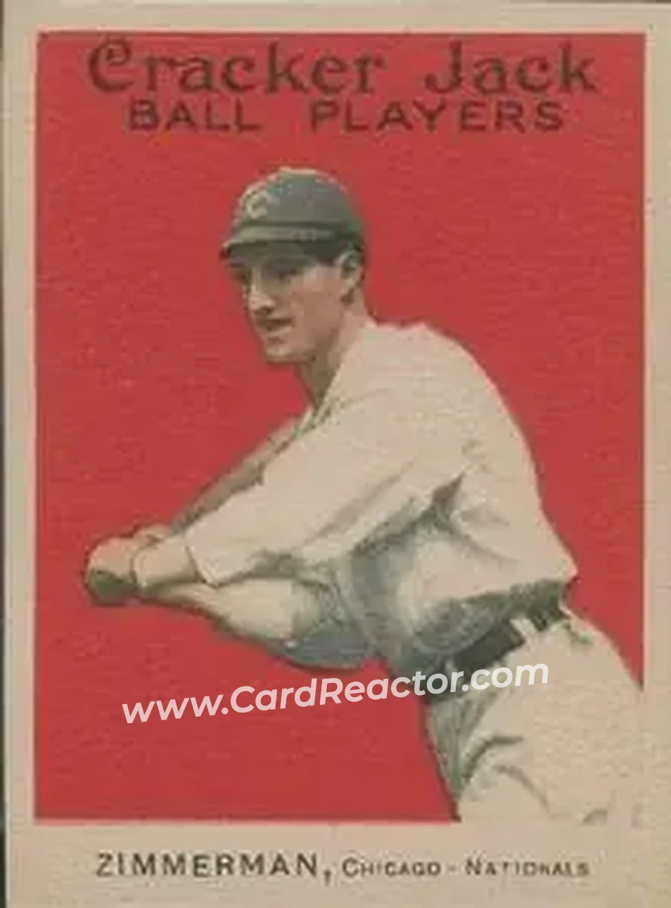 1914 Cracker Jack (E145) #21 Heinie Zimmerman