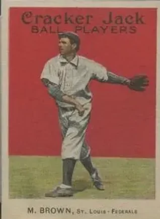 1914 Cracker Jack (E145) #32 Mordecai Brown