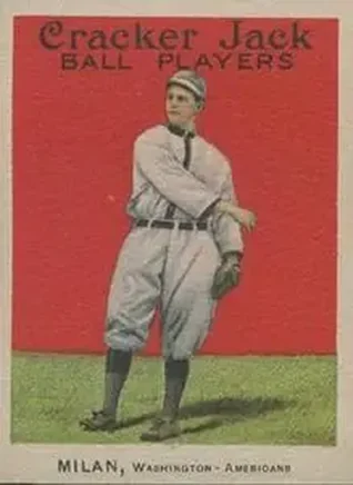 1914 Cracker Jack (E145) #56 Clyde Milan