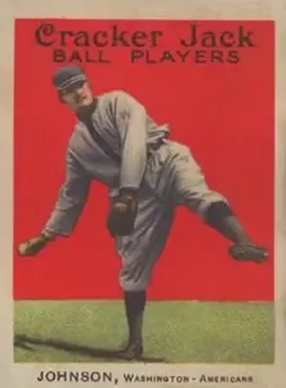 1914 Cracker Jack (E145) #57 Walter Johnson