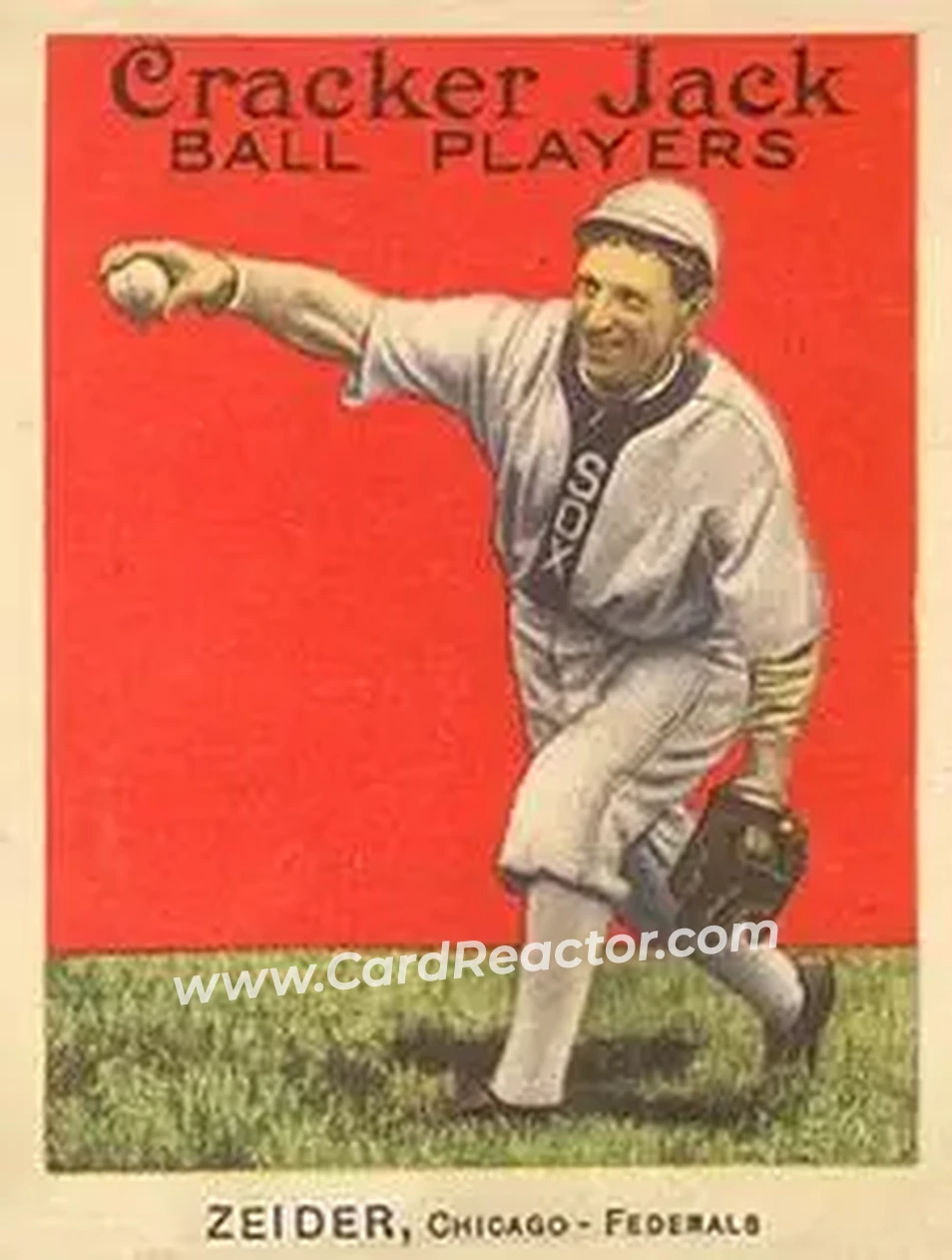 1914 Cracker Jack (E145) #60 Rollie Zeider