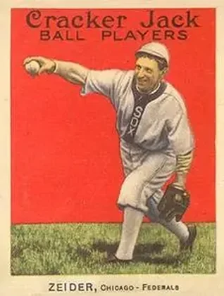 1914 Cracker Jack (E145) #60 Rollie Zeider