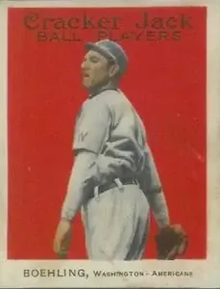 1914 Cracker Jack (E145) #72 John Boehling